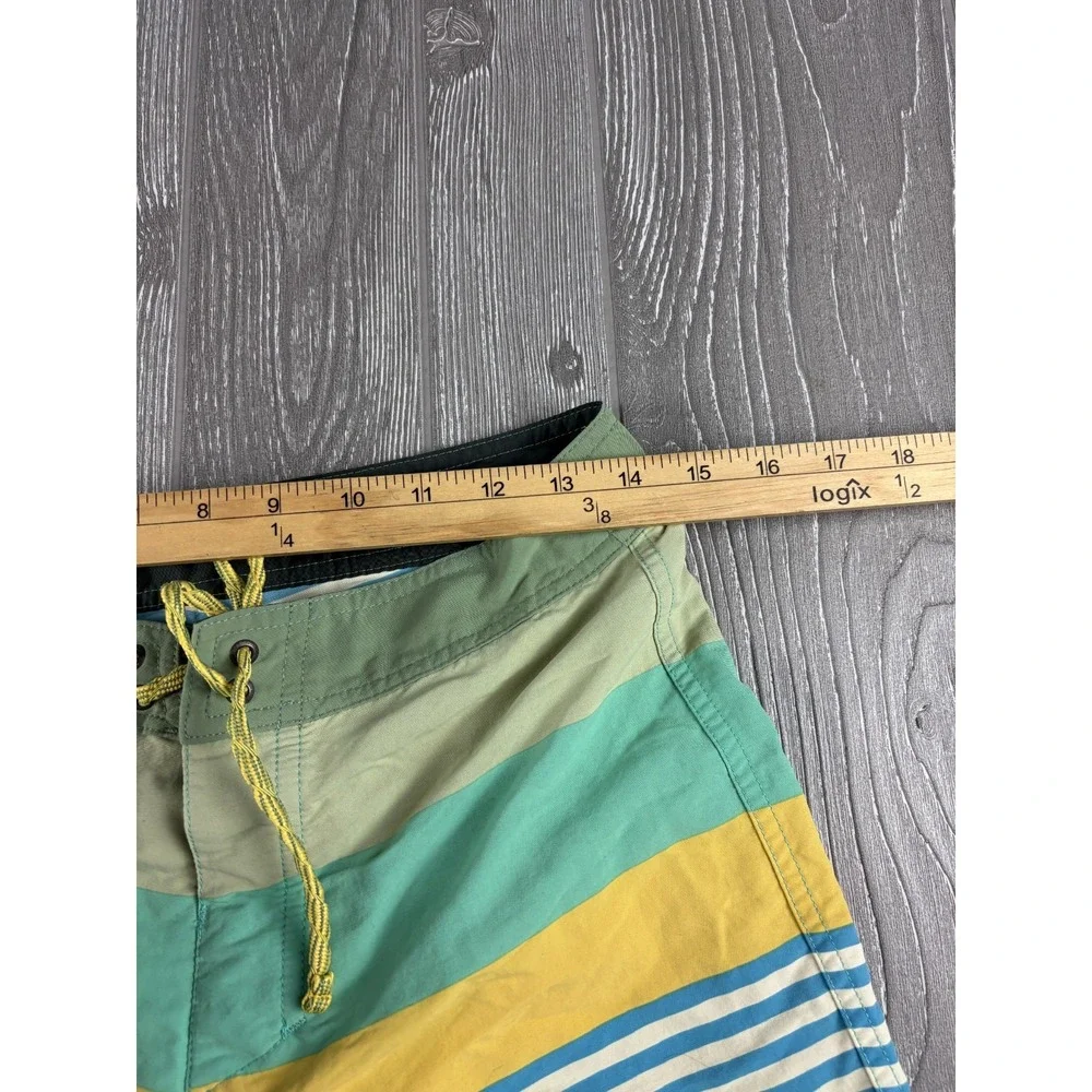 Patagonia Mens Board Shorts Swim Trunks Size 29 Striped Inseam 8